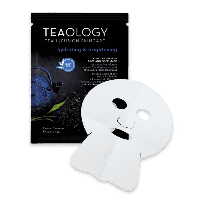 Mascarilla facial y de cuello Blue Tea Miracle